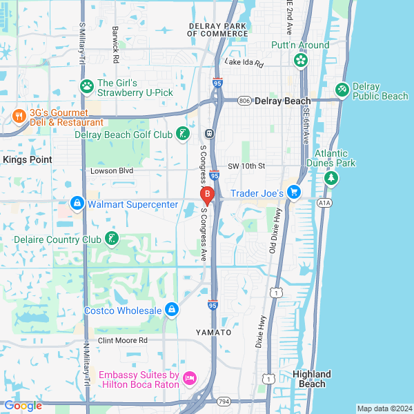 Michael Goldberg - LeadGen Mortgage location map: 1615 S. Congress Ave., Suite 103, Delray Beach, FL 3344, Delray Beach, Florida